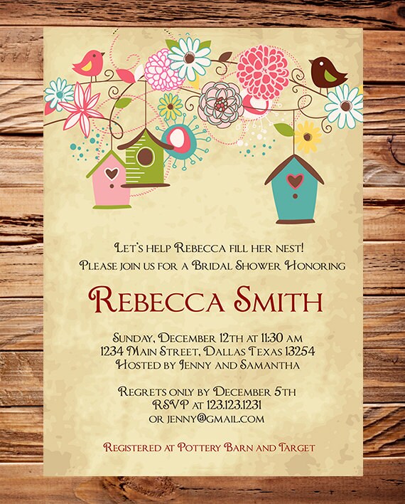 Little Bird Bridal InvitationBridal Shower