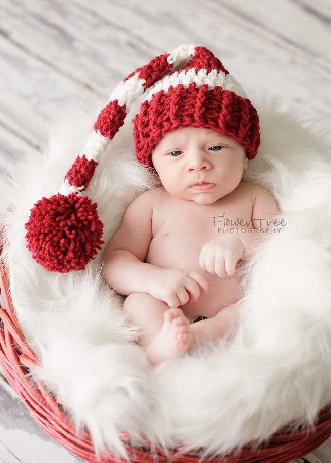newborn santa hat striped christmas elf hat newborn photo newborn santa hat striped christmas elf hat newborn photo