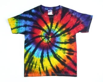 tie dye spiral cat shirt