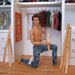 Ken Taeyang doll size worn washed blue denim jeans pants