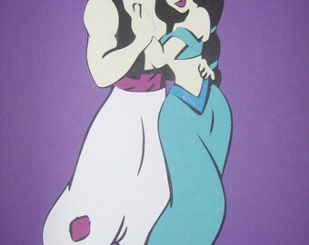 Aladdin and Princess Jasmine party decorations, scrapbooking, banners
