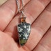 Citrine and Agate Sterling Necklace and chain. 925 Silver. Hallmarked.