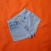Vintage Cut Off High Waisted Denim Shorts - Short Shorts Booty Upcycled Daisy Dukes NO Jeans Size 26 waist