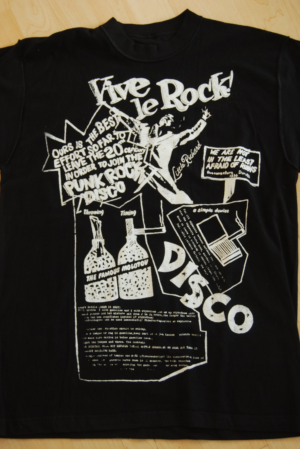 vive le rock t shirt white