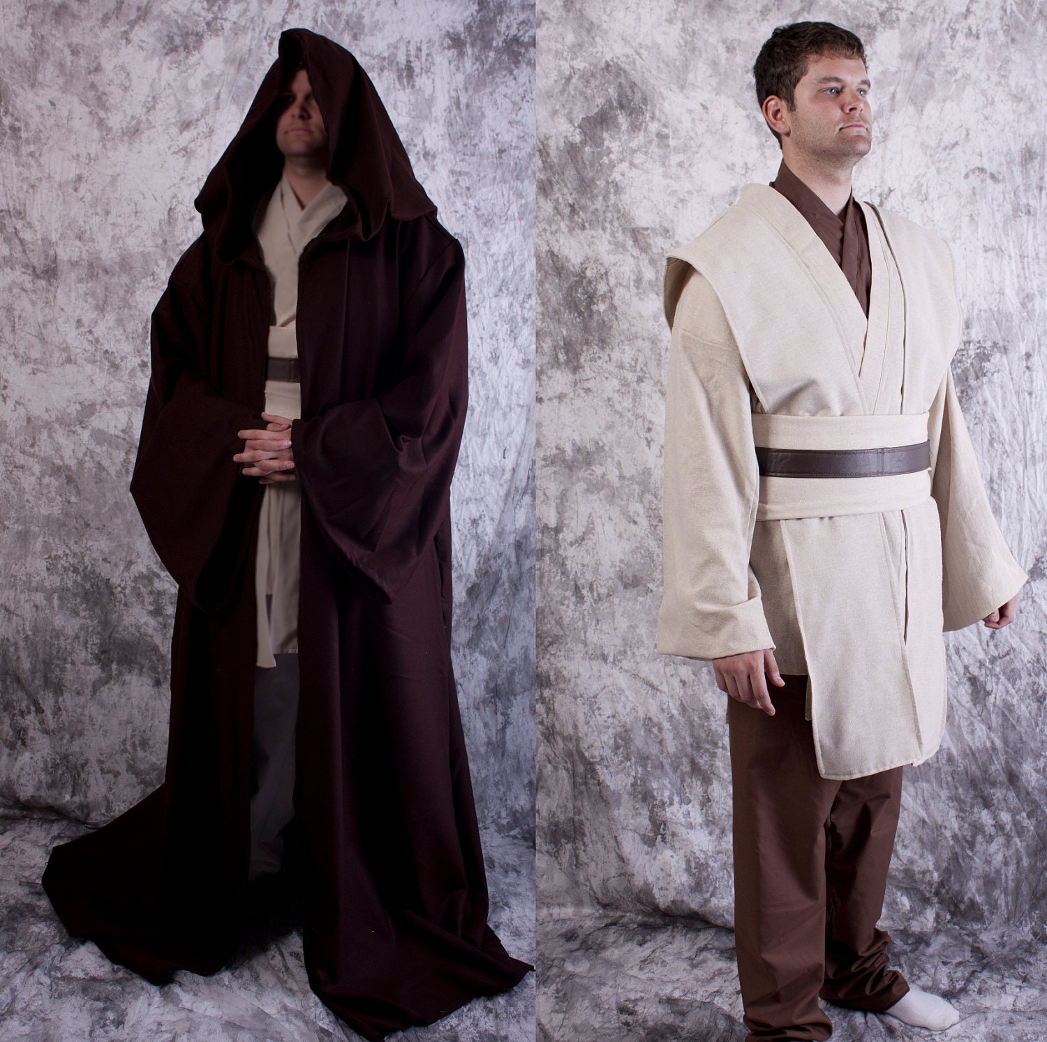 WOOL Robe Tunic Pants SET for Jedi or Sith Star by SpeedyCostumes.