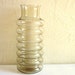SALE - Smoke Glass Vase Clear Black Curvy Excellent Condition