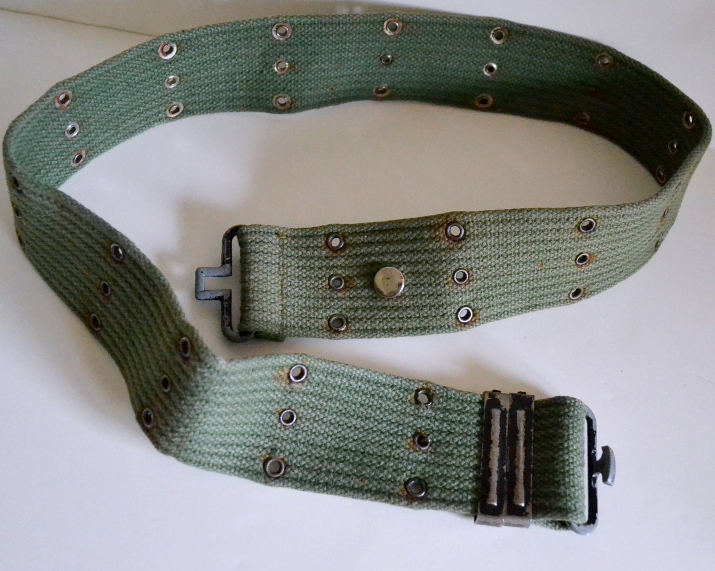 Vintage Military Belt Men or Women US Army Issue Adjustable