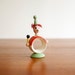 Vintage Wooden Clown Napkin Ring - Hand Painted
