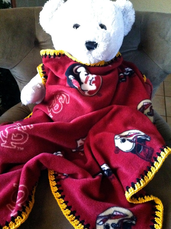 Florida State Seminoles Football Fleece Sports Baby Blanket