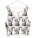 80s falconer crop tank, organic knit