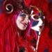 Sprite ELFLOCKS Dreadlocks Dread Falls in Red/Pink/Orange for Cosplay, LARP, Tribal Belly Dance, Festivals, Alt Fashion, Goth, Performance