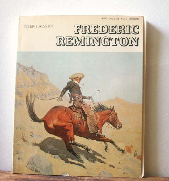 Items similar to vintage art book Frederic Remington, western art