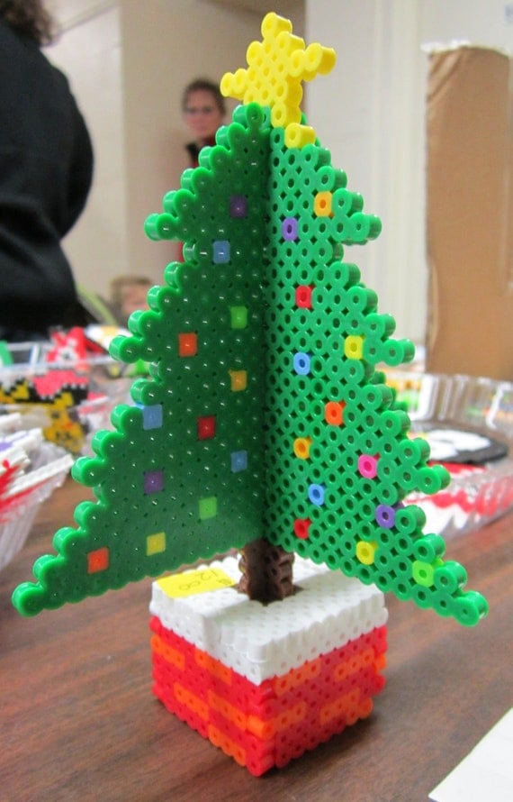 3d Christmas Tree Perler Beads