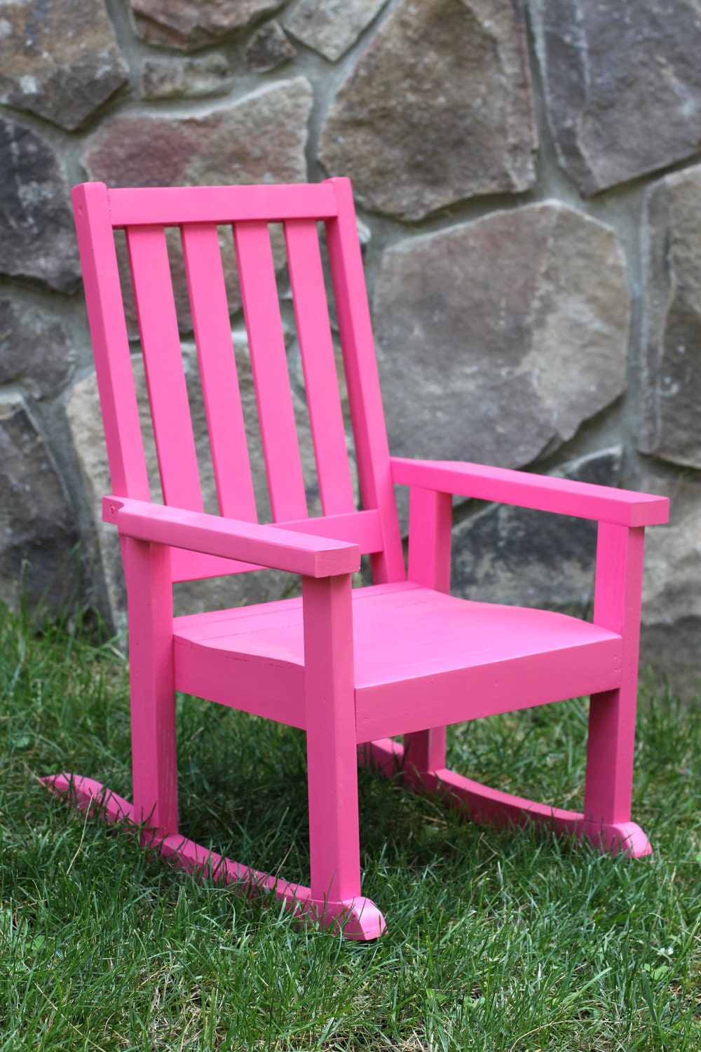 Childs Pink Rocking Chair by on Etsy