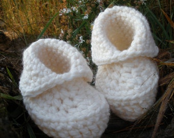 Instant download - PDF crochet pattern, baby crochet booties #5