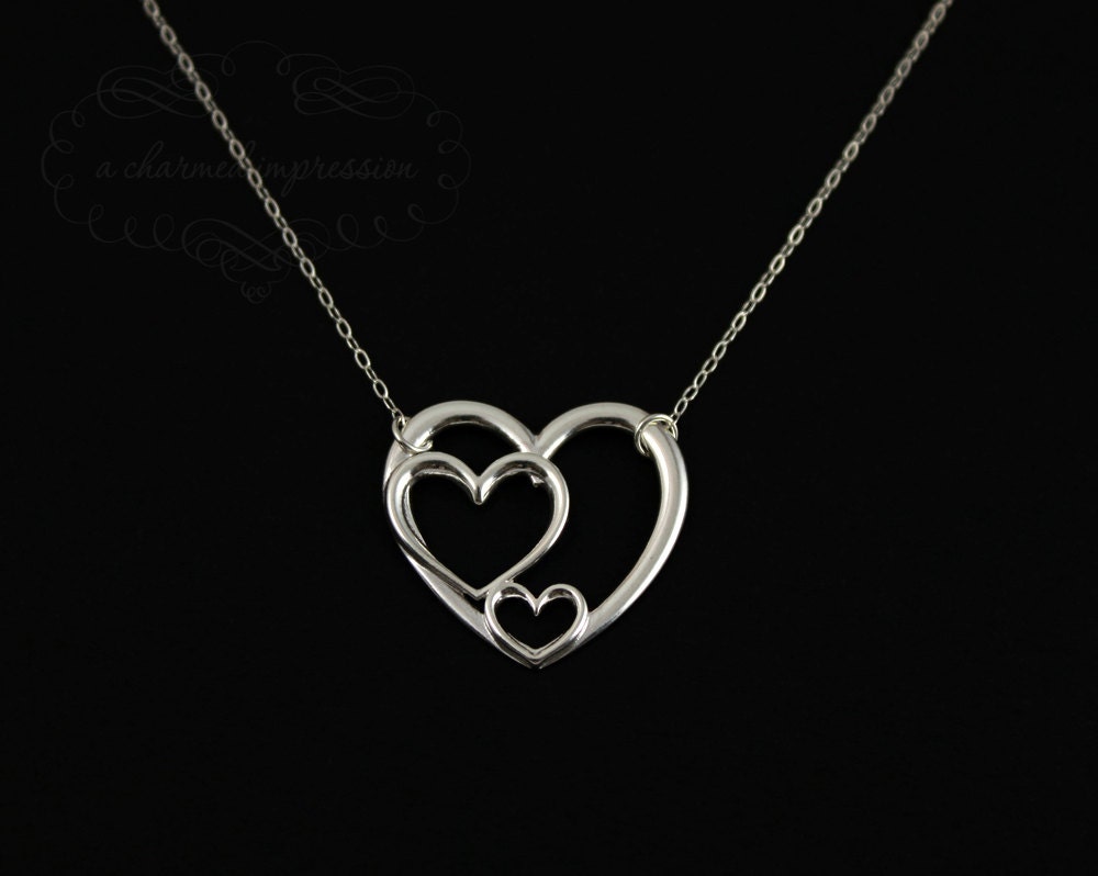 3 heart necklace