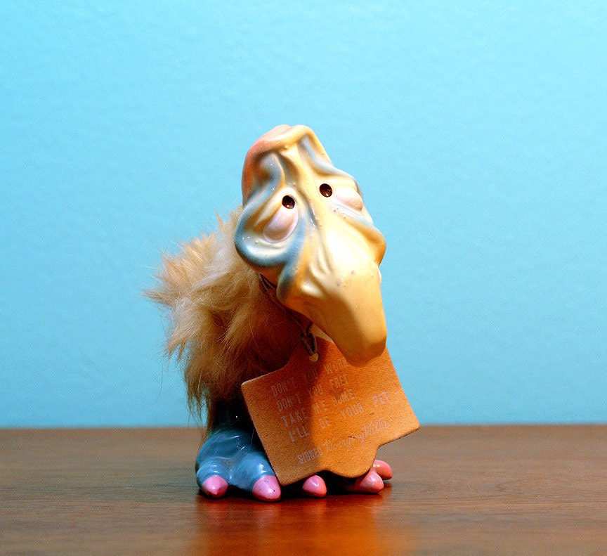vintage worry bird bobble head figure ceramic kreiss kitsch vintage worry bird bobble head figure ceramic kreiss kitsch