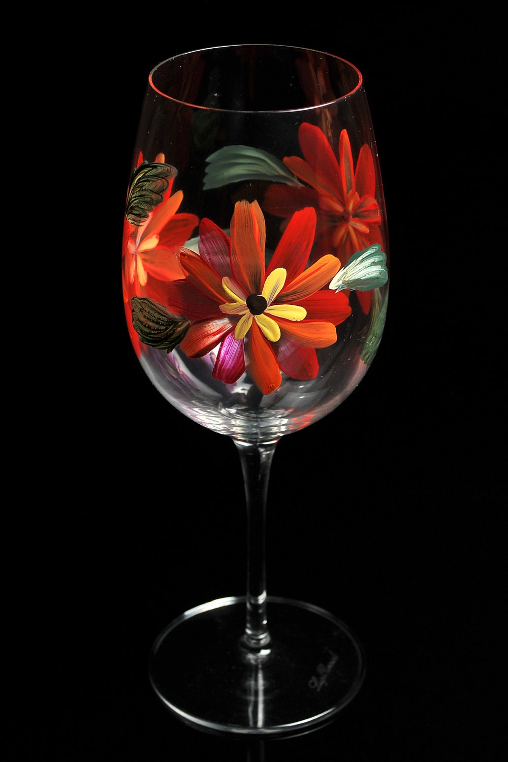 Hand Painted Wine Glasses II