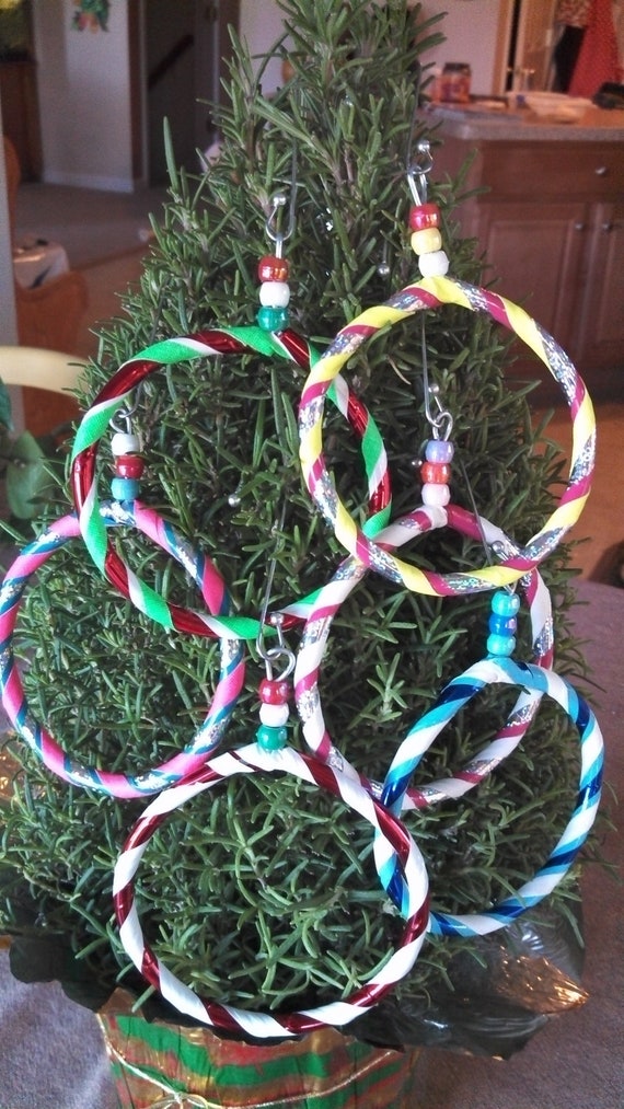 set of 6 hoola hoop christmas tree ornaments set of 6 hoola hoop christmas tree ornaments