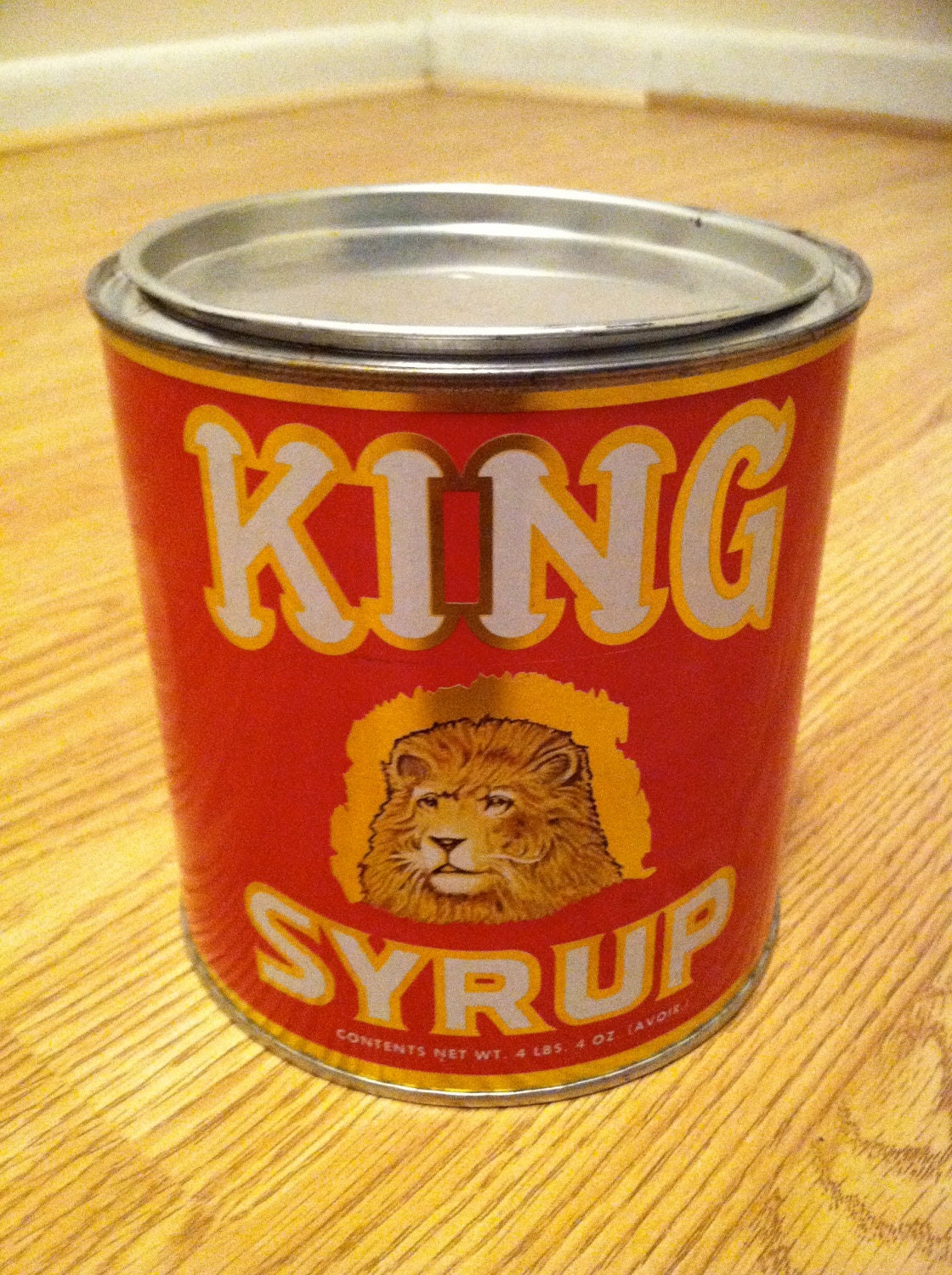 King Syrup Tin