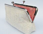 Ivory lace clutch, ivory bridal clutch, off white wedding clutch, ivory clutch, bridesmaid clutch, clutch purse, ivory lace purse, uk clutch
