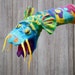 Hand Puppet Turquoise Dragon, Felted Toy, Muppet style Creative play, Nursery Toy, Eco-friendly, OOAK