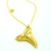 Birdhouse Jewelry - Gold Shark Tooth Necklace