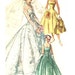 Vintage 50s Sweetheart Wedding Dress Pattern - Simplicity 2066 - Empire Waist - Wing Collar Jacket - Size 14