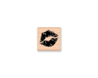 KISS SWAK - wood mounted rubber stamp -(MCRS 22-19)