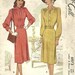 McCall 6973 / Vintage 40s Sewing Pattern / Dress / Size 18 Bust 36