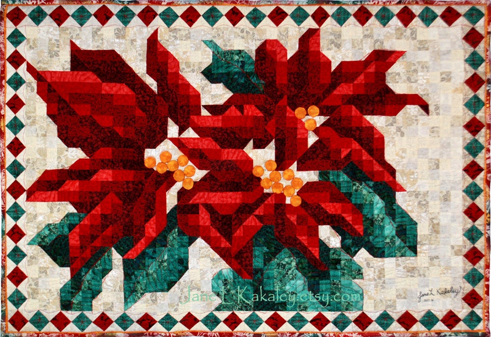 poinsettia-mosaic-quilt-pattern-christmas-quilt-pattern