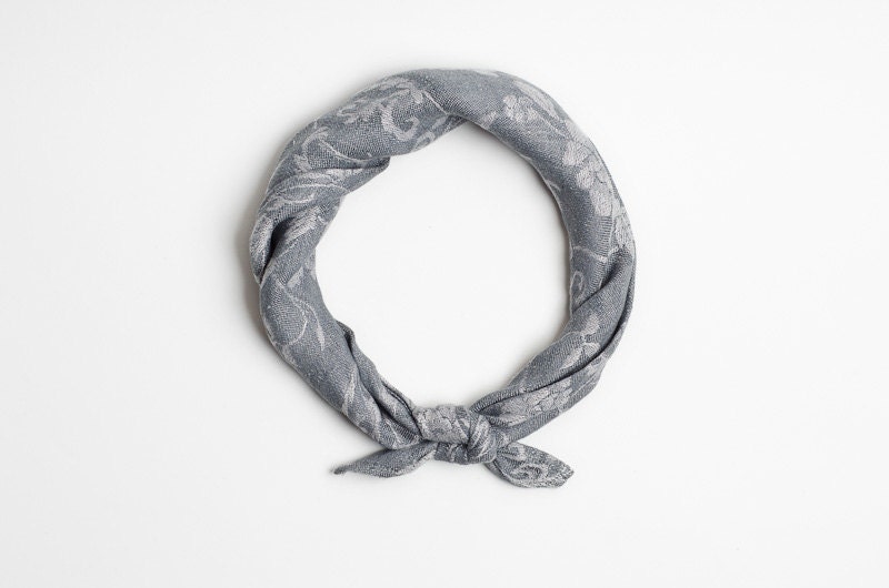 Floral bandana grey bandana headband