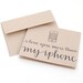 Hipster Love Greeting Card . Modern Handwritten Calligraphy . I Love You More Than My iPhone . Light Brown Kraft . Single