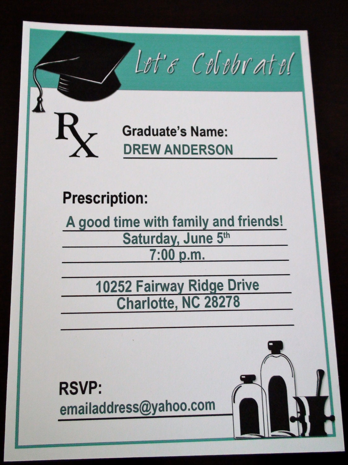 school graduation for gift nursing ideas from Party Graduation Invitation Pharmacy