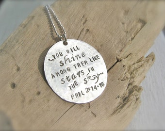 ... Day Gift - Sterling Silver Christian Jewelry - Bible Verse Jewelry