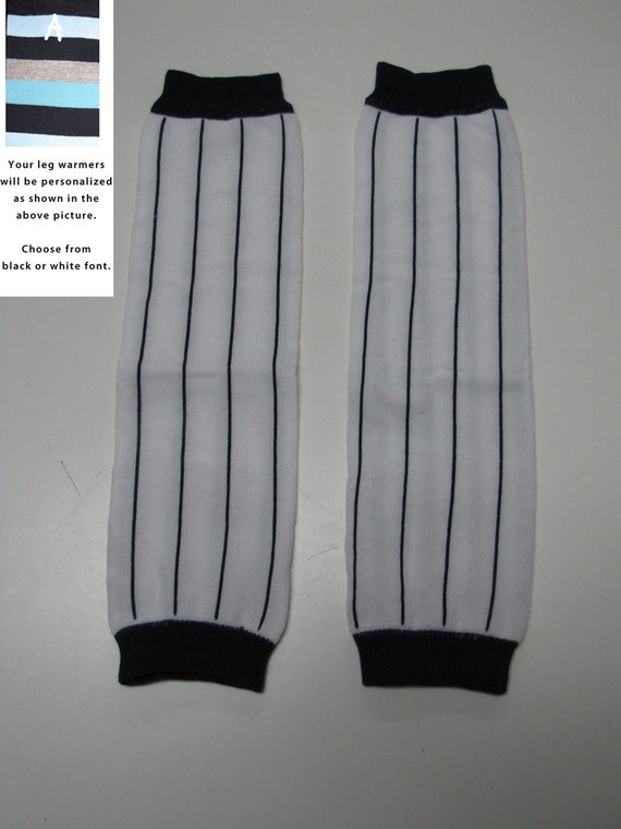 BASEBALL STRIPES baby leg warmers. Great for babies