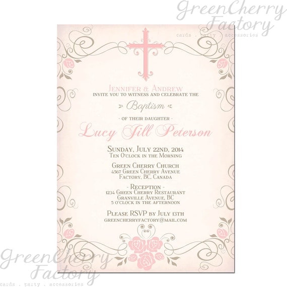 Baptism Invitations Printable Free 5