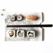 RESERVED White & grey porcelain tray with knife/chopstick rest Cocktail chopping board Sushi plate Gray Cheeseboard Gourmet Gift
