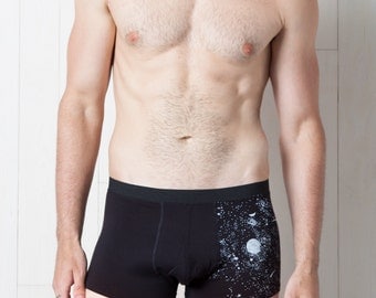 3-Pack - Glow-in-the-Dark Solar System Men's Trunks Underwear