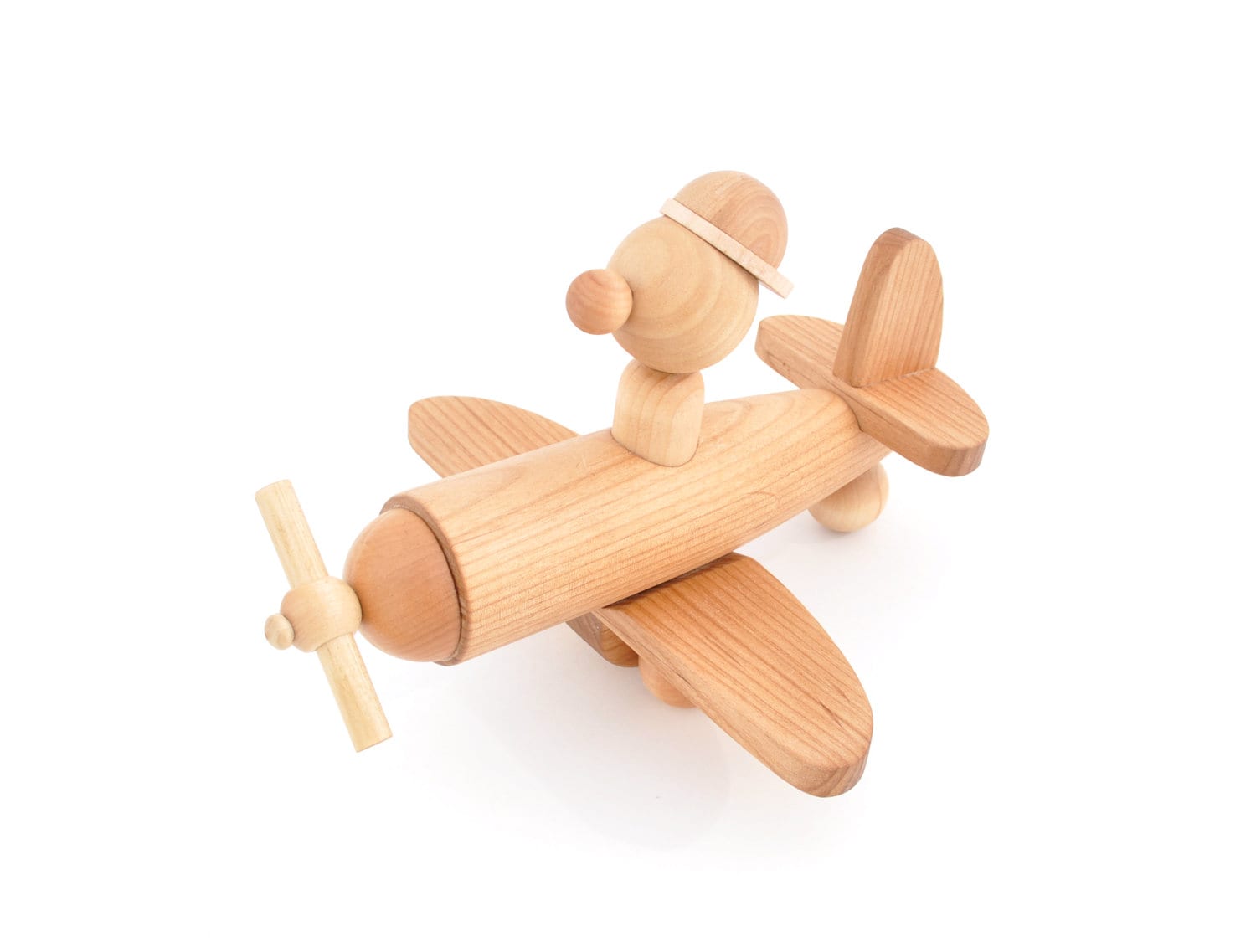 Wooden Toy Plane Wooden toy airplane with a