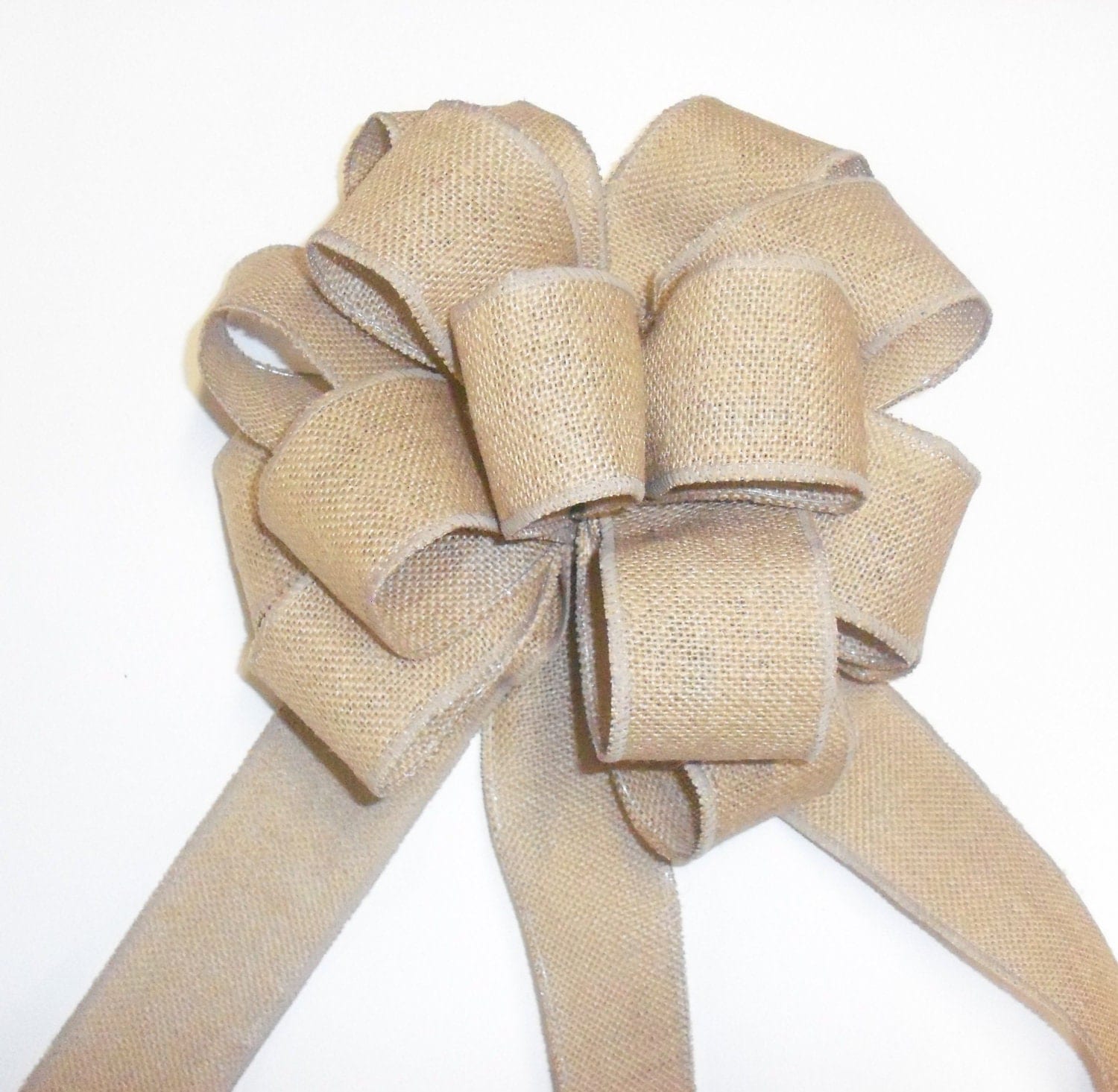 Large Burlap Bow Wedding Bows Burlap Christmas by RibbonDiculous