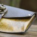 Women's Leather Wallet - Baroque Steampunk OOAK Ombre Spice with Antique Brass Hardware