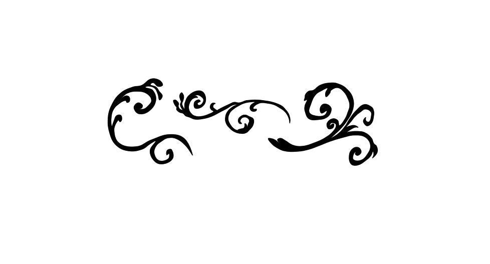 Three Vintage French Inspired Vine and Scroll by azurerocket