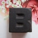 Antique Letterpress Wood Type Printers Block Letter B