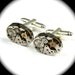 Steampunk Cufflinks Featuring Petite ELGIN Oval Vintage Watch Movements Cuff Links Ruby Jeweled MATCHED