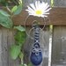 Hanging Wall Vase Cobalt Blue Glass Teardrop - flower vase, rooter, outdoors, gardens, patio, kitchen, home decor