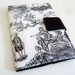 Kindle Keyboard Cover - Day of the Dead Toile, black and white
