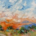 Large Abstract Landscape Giclee Print of Abstract Painting Glorious by Linda Monfort