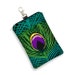 CLEARANCE iPhone Case 4 4S 3GS iPhone 4 Case Large Cell Phone Case iPhone 4 Fabric Case iPod Case - Peacock Feather purple teal green (RTS)