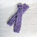 Leg Warmers Womens Lavender Handknitted, Ladies Small - Medium